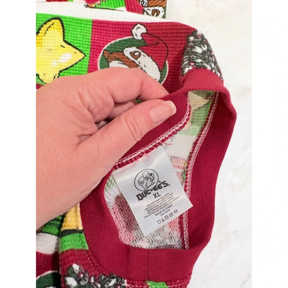 Buc-ee's Dog Pajamas Holiday Waffle Knit  Pet Essentials XL Christmas